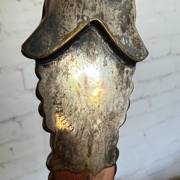 Large Gothic Copper & Silver Salad Servers - 1970 - Picture 7 of 7